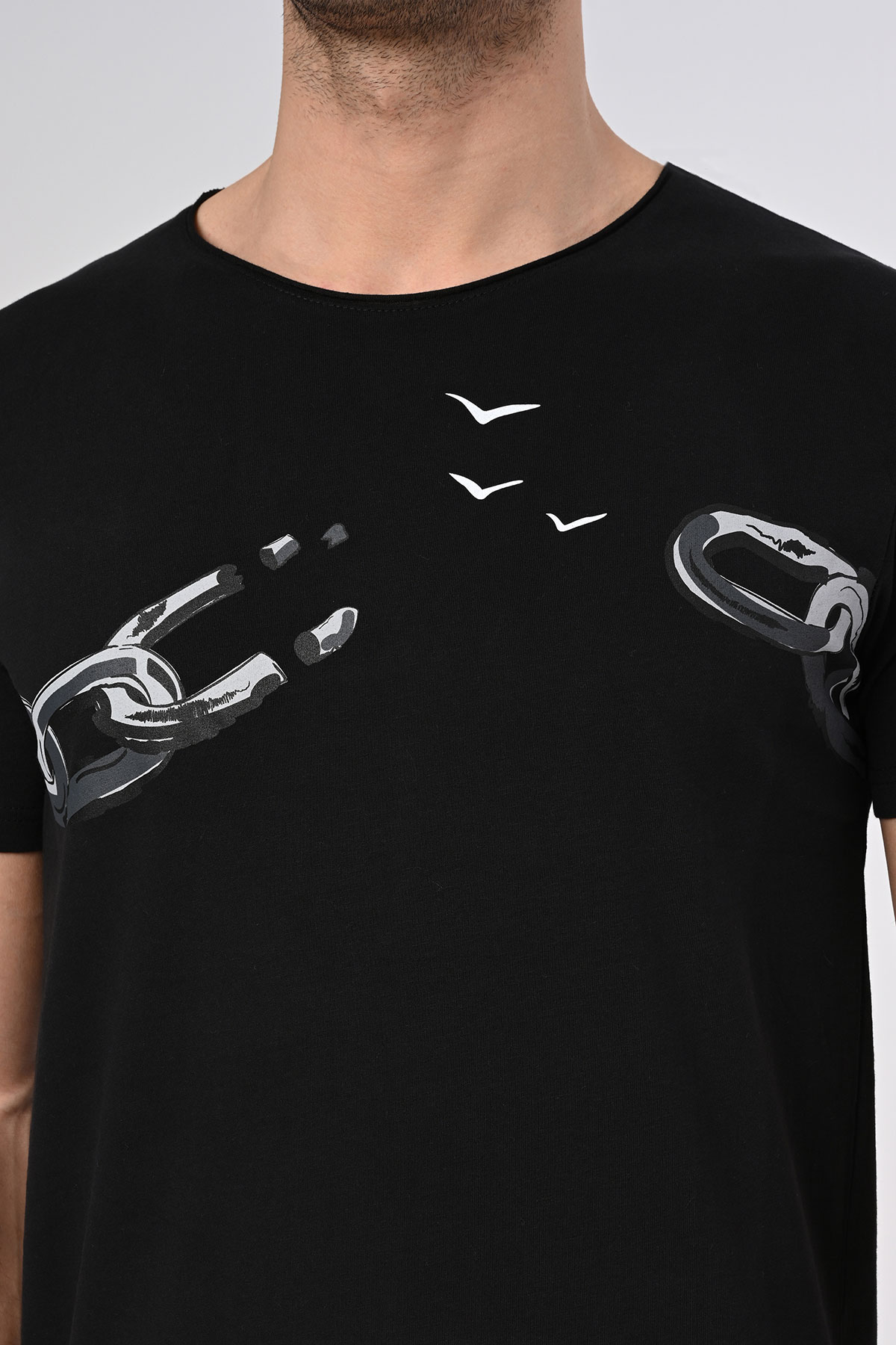 Ayasofya Tasarım Pamuk Siyah T-shirt